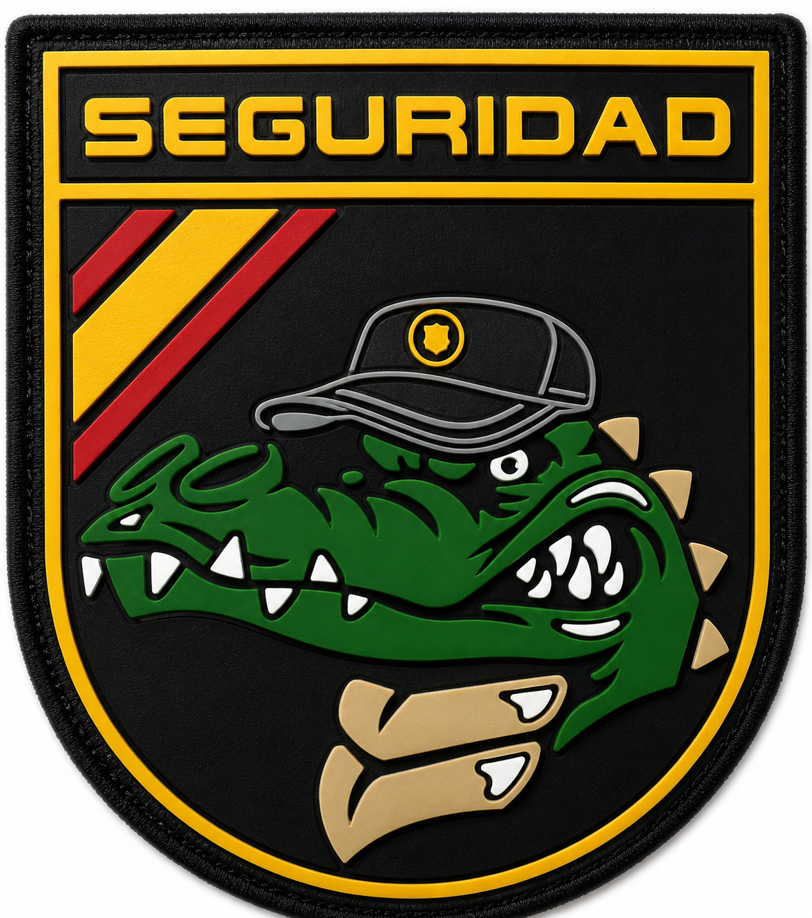 PARCHE SEGURIDAD PVC VELCRO (7x8cm)