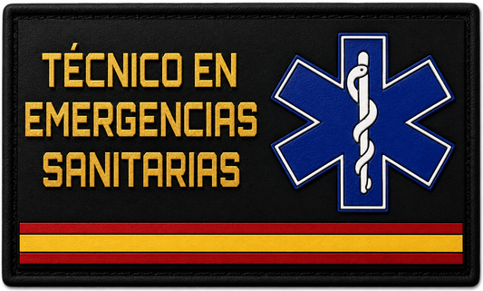 PARCHE TECNICO EMERGENCIAS SANIRTARIAS PVC VELCRO (10x6cm)