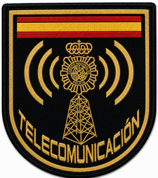 PARCHE TELECOMUNICACIONES CNP BORDADO VELCRO (7x8cm)