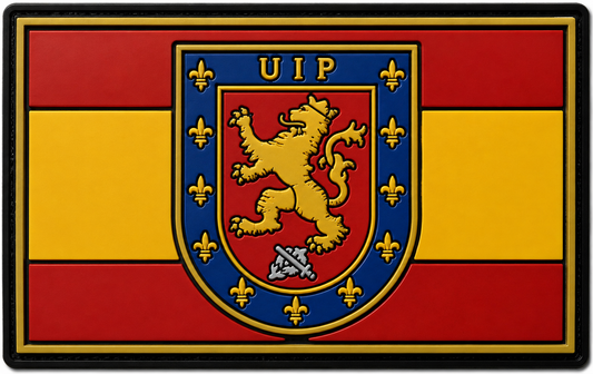 PARCHE UIP BANDERA ESPAÑA PVC VELCRO (8x5cm)