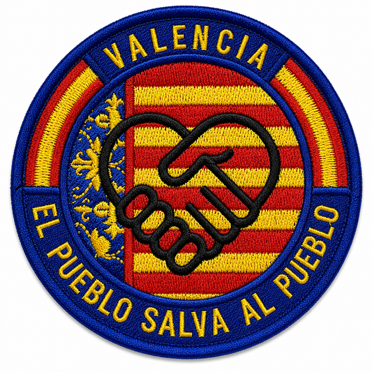 PARCHE VALENCIA BORDADO VELCRO (9x9cm).