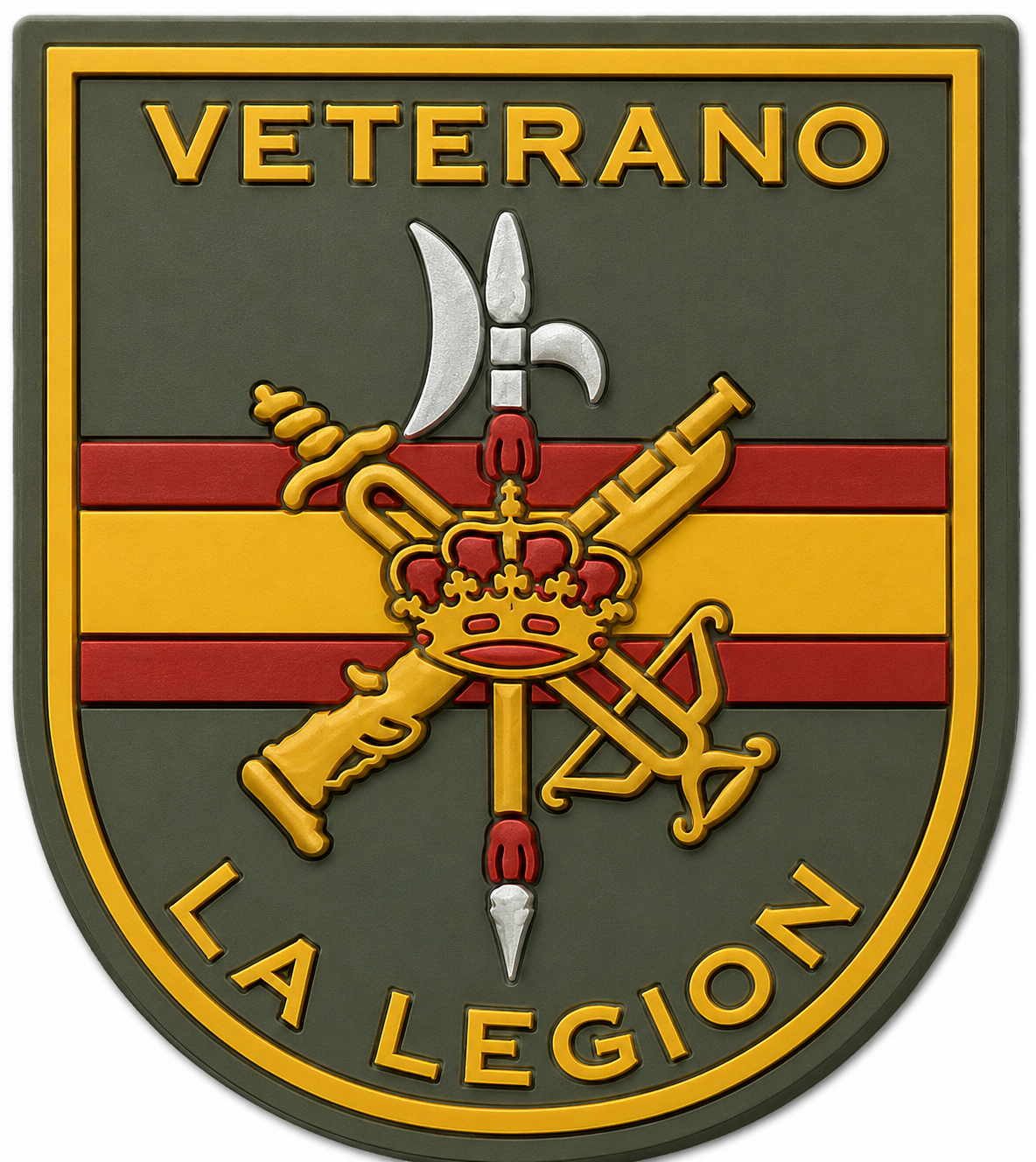 PARCHE VETERANO DE LA LEGION BORDADO+PVC (6,5x8cm)
