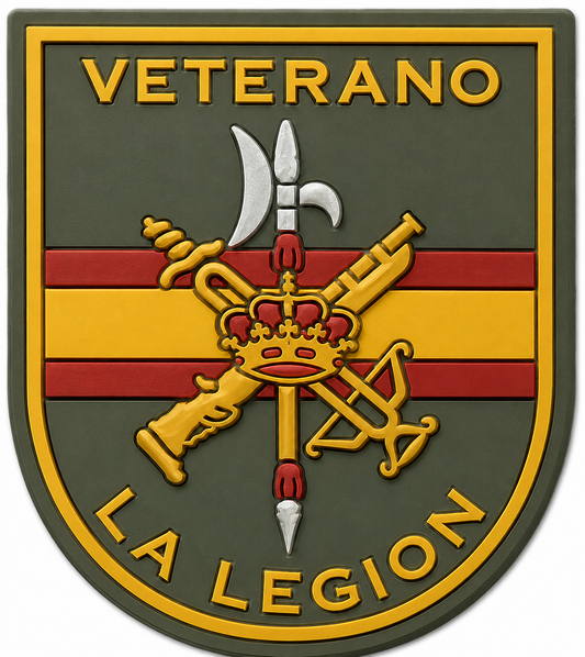 PARCHE VETERANO DE LA LEGION BORDADO+PVC (6,5x8cm)