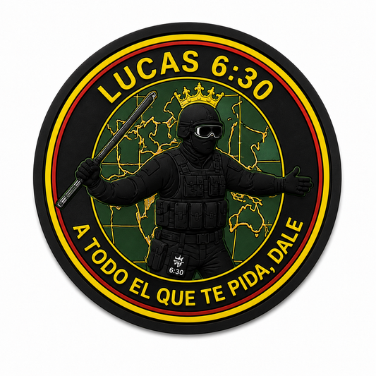 PARCHE 'A TODO EL QUE TE PIDA, DALE' PVC VELCRO (9x9cm)