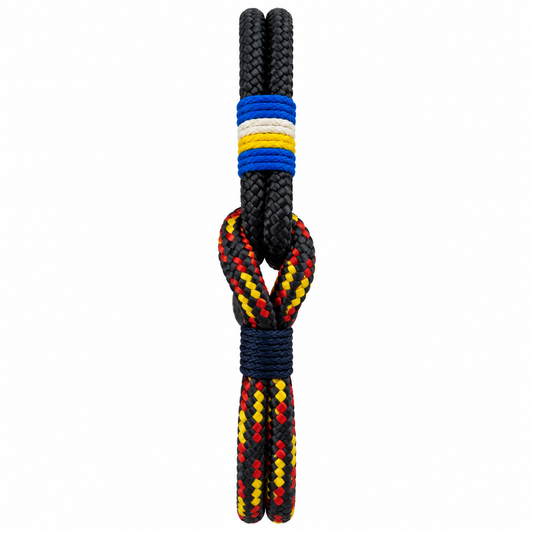 PULSERA BANDERA CANARIAS HECHA A MANO CON CIERRE DE ACERO