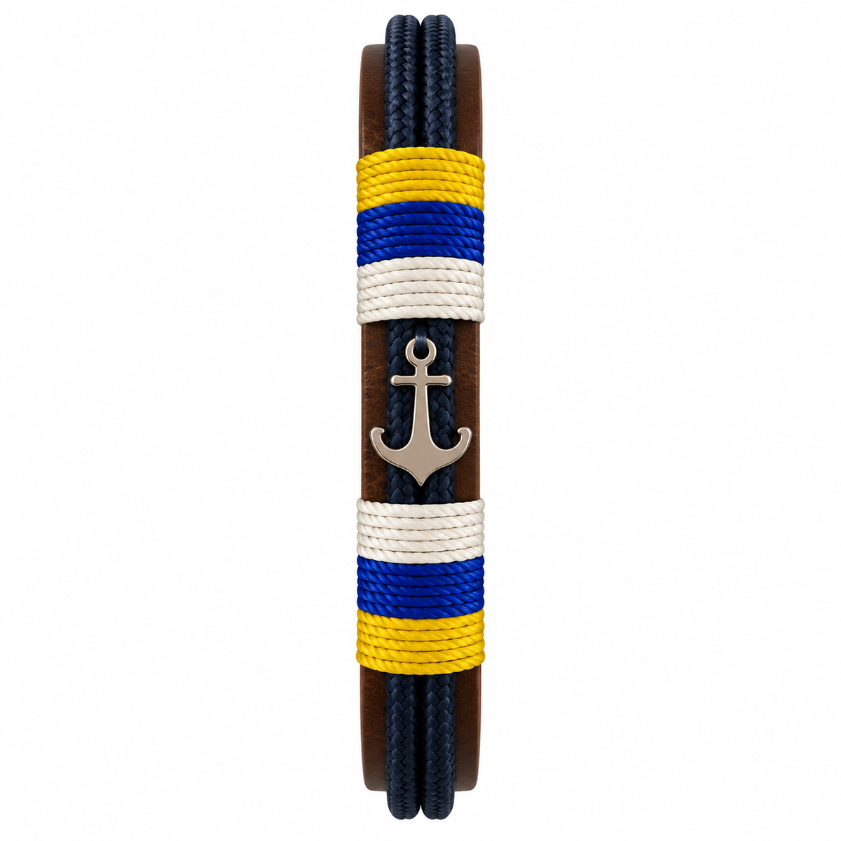 PULSERA BANDERA CANARIAS HECHA A MANO CON CIERRE DE ACERO