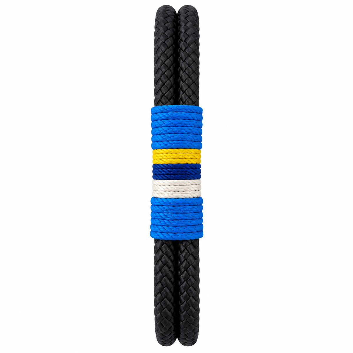 PULSERA BANDERA CANARIAS HECHA A MANO CON CIERRE DE ACERO